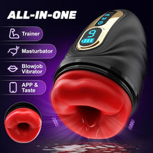 Charger l'image dans la galerie, Masturbateurs Masculins Sex Toys avec 9 Modes de Vibration, Sex Toýs Homme Vibromasseur pour Pénis avec Contrôle par Application et Bâton Chauffant Vaginette Masturbateur Homme