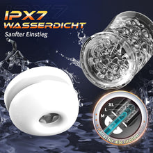 Charger l&#39;image dans la galerie, Masturbeuse Homme Sex Toys Masturbateurs Masculins avec 5 Modes Télescopique et Rotatif et 5 Modes de Vibration, Masturbateur Homme Vaginette Silicone Sextoy Homme