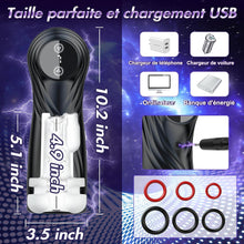 Charger l&#39;image dans la galerie, Masturbateurs Masculins Sex Toýs Homme - Masturbateur Homme avec 7 Succion &amp; Vibration &amp; Échappement,Masturbâteur Homme Mains Llibres avec Écran LCD &amp; 3D Vaginette Ultra Réaliste, Sex Toys Couple.