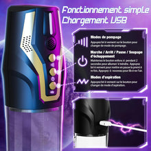 Charger l&#39;image dans la galerie, Pompes à Pénis Vaginette Masturbateur Automatique - Contrôle Vocal Pompe Penis Sex Toýs Homme avec 4 Modes d&#39;aspiration &amp; 4 Modes de Pompage, Masturbateurs Masculins Pompe a Penis Masturbeuse Homme
