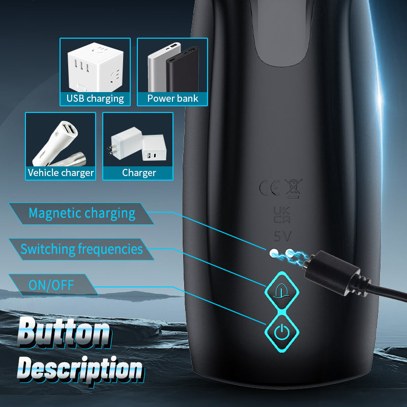 Explorer - Licking Vibrating Adjustable Male Glans Trainer