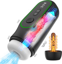 Charger l'image dans la galerie, Blowjobsex Machine Automatic Heating Masturbator Stroker with 4 Sucking &amp; 15 Thrusting &amp; 6 Vibrating