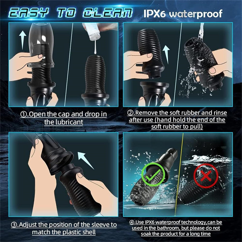 Masturbateur électrique Homme Stimulateur de pénis, Le vibromasseur pour gland, avec son encadrement à 360° et son grain, offre un massage intégral par secousses qui éveille chaque nerf.