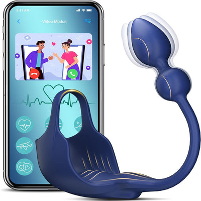 Stimulateur Prostate Vibrant avec 9 Modes de Vibration et Contrôle APP - Un sextoy révolutionnaire 3 en 1 combine plug anal et anneau pénien un plaisir sexuel plus intense!