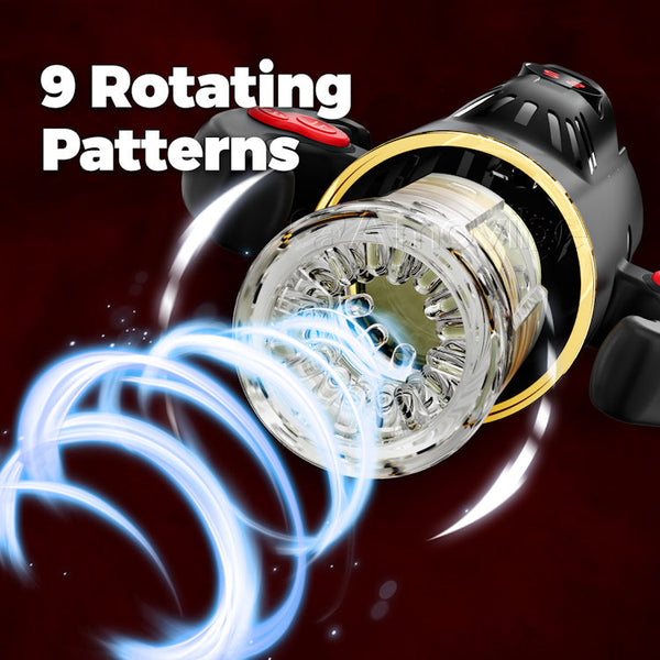 VortexZ - Masturbateur mâle à succion avancé avec innovation en matière de rotation et de poussée