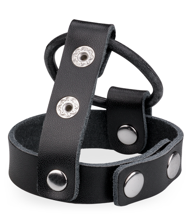 Anneau Cockring à Pression Cuir