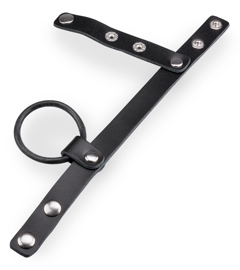 Anneau Cockring à Pression Cuir