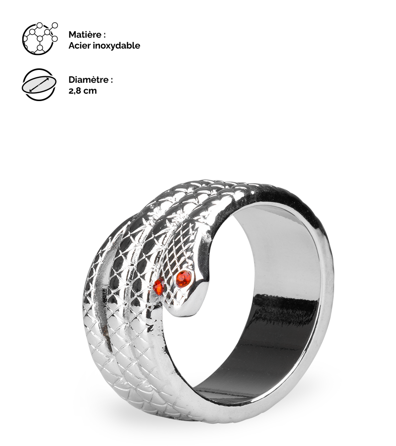 Anneau cockring en inox Medusa