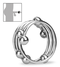 Charger l&#39;image dans la galerie, Anneau cockring métal 8 boules Altar