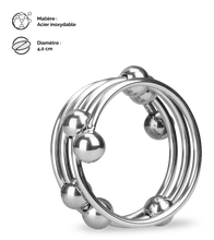 Charger l&#39;image dans la galerie, Anneau cockring métal 8 boules Altar