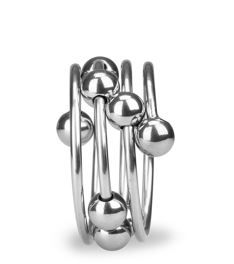 Anneau cockring métal 8 boules Altar