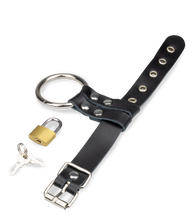 Charger l&#39;image dans la galerie, Anneau cockring métal et cadenas