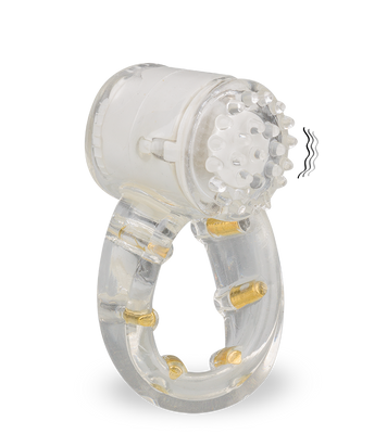 Anneau cockring picots transparent