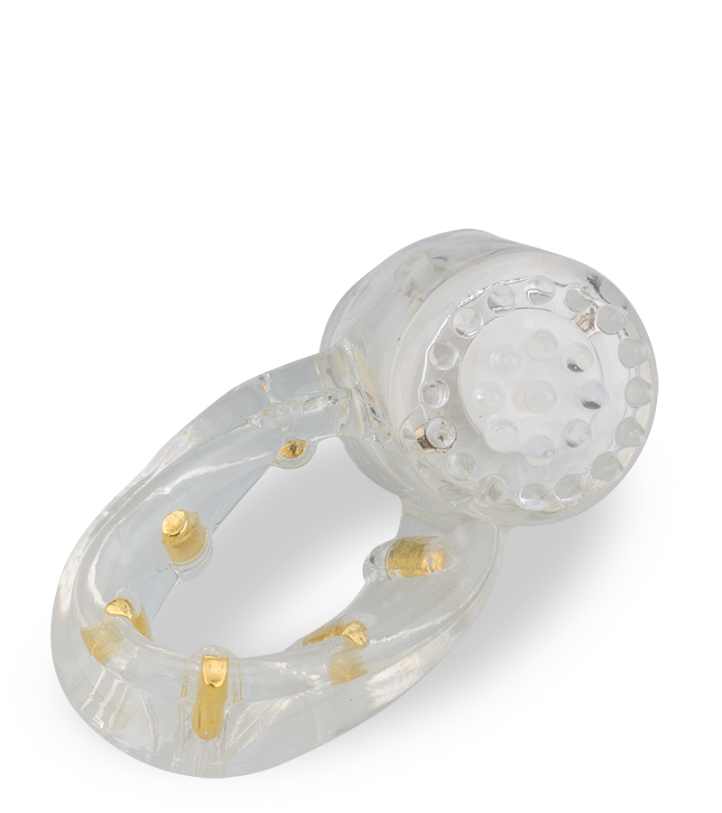 Anneau cockring picots transparent