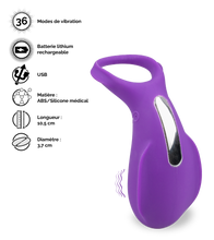 Charger l&#39;image dans la galerie, Anneau cockring vibrant Shelly