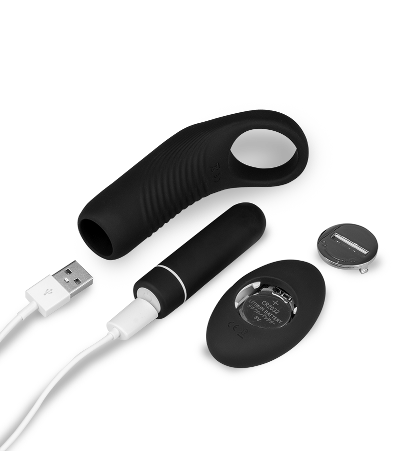 Anneau cockring vibrant télécommandé 9 modes