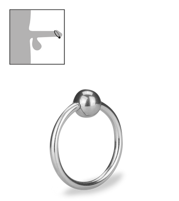 Anneau de gland en inox Lump