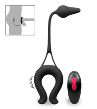 Charger l&#39;image dans la galerie, Anneau vibrant avec plug anal Lucifer