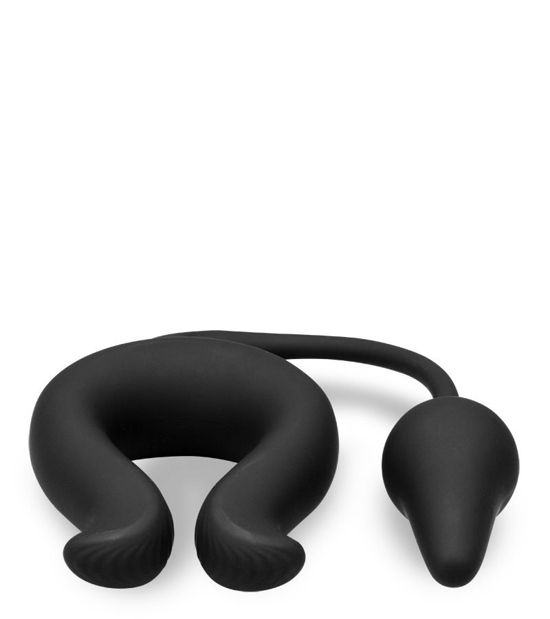 Anneau vibrant avec plug anal Lucifer