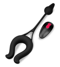 Charger l&#39;image dans la galerie, Anneau vibrant avec plug anal Lucifer