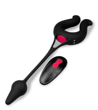 Charger l&#39;image dans la galerie, Anneau vibrant avec plug anal Lucifer