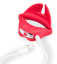 Charger l&#39;image dans la galerie, Anneau vibrant masseur de testicules Red Lips