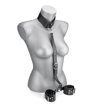 Charger l&#39;image dans la galerie, Attache cou et poignets réglable en similicuir