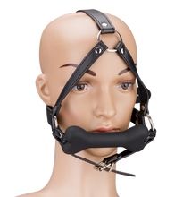 Charger l&#39;image dans la galerie, Bâillon harnais avec os en silicone 12,3cm Puppy Play