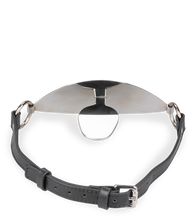 Charger l&#39;image dans la galerie, Bâillon plat en métal et similicuir