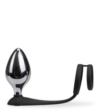 Charger l&#39;image dans la galerie, Bijou anal double anneau cockring avec 3 plugs