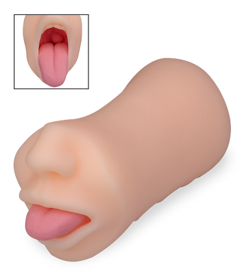 Bouche suceuse langue tirée Angie