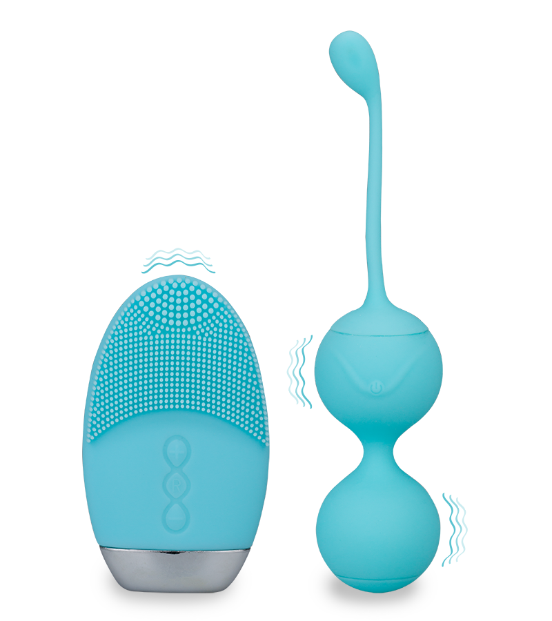 Boules de geisha et télécommande vibrantes Bounce