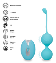 Charger l&#39;image dans la galerie, Boules de geisha vibrantes télécommandées Aphrodite