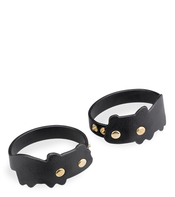 Bracelets de chevilles BDSM en similicuir chat