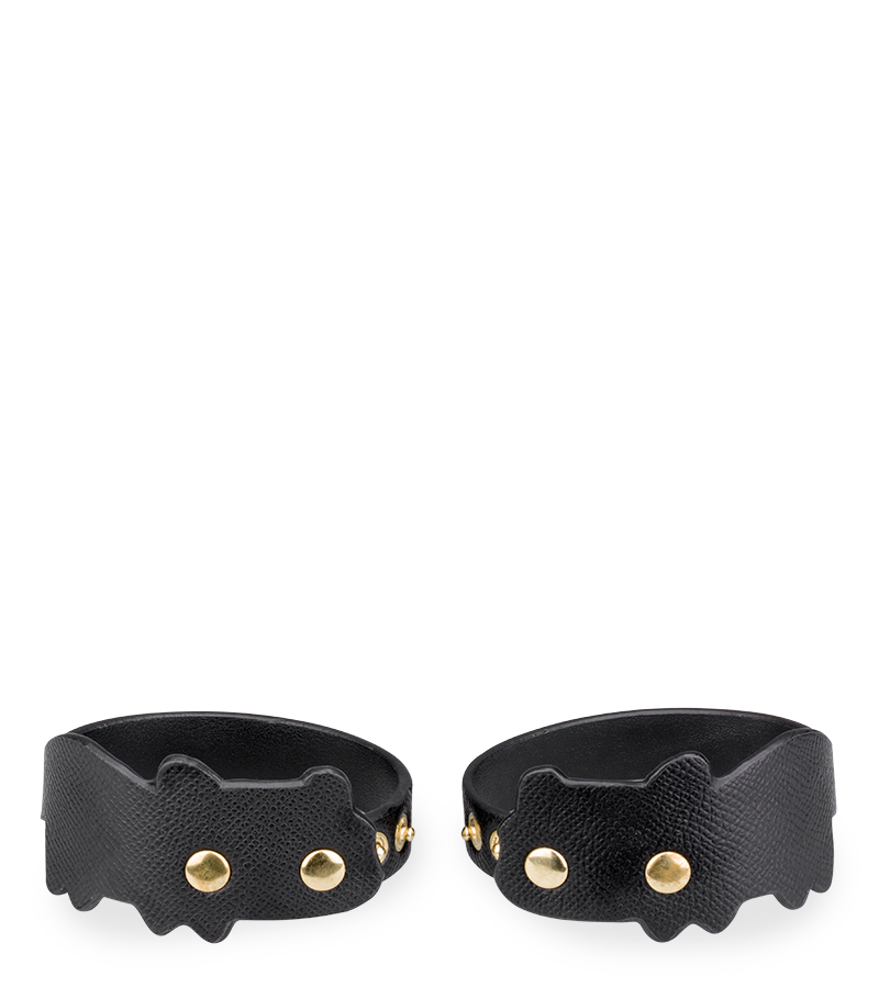 Bracelets de chevilles BDSM en similicuir chat