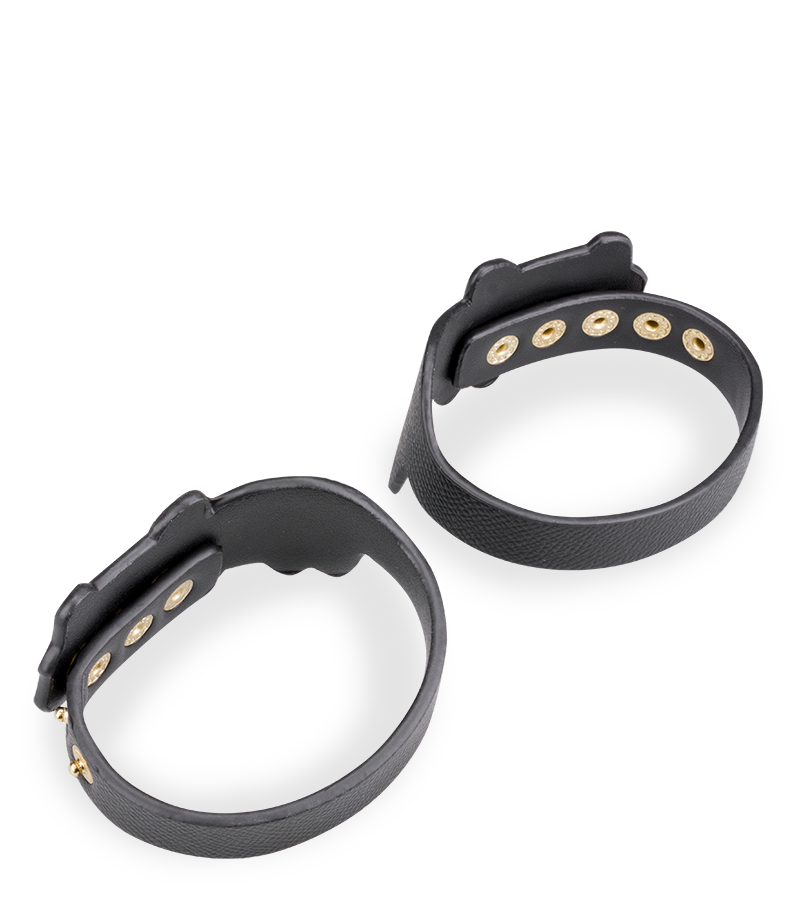 Bracelets de chevilles BDSM en similicuir chat