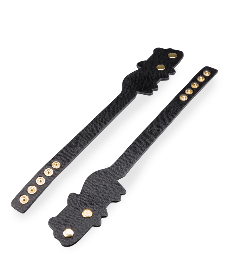 Bracelets de chevilles BDSM en similicuir chat