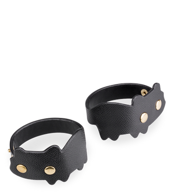Bracelets de poignets BDSM en similicuir chat