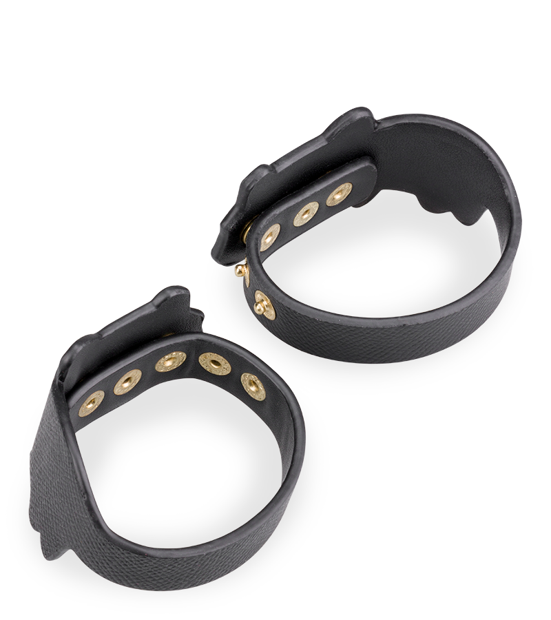 Bracelets de poignets BDSM en similicuir chat