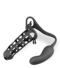 Charger l&#39;image dans la galerie, Cage à pénis cockring stimulateur prostate vibrant