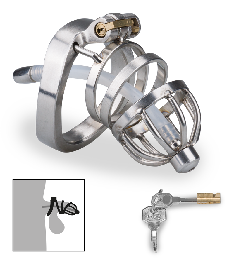 Cage à pénis courte avec sonde Judgment