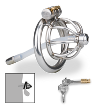 Charger l&#39;image dans la galerie, Cage à pénis courte avec sonde Repentance