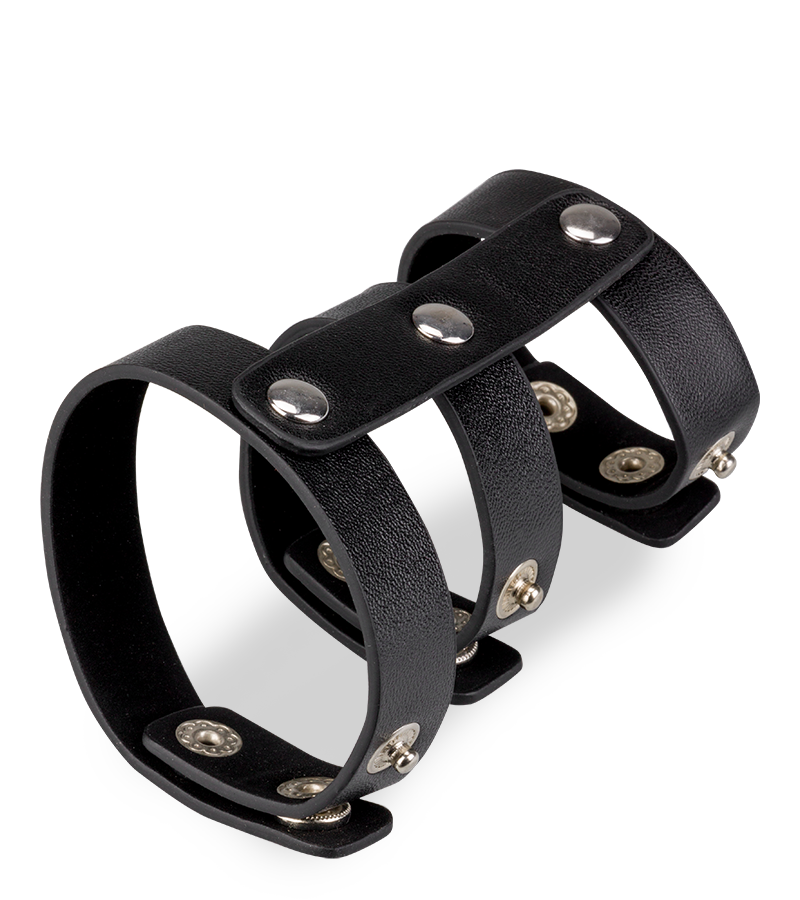 Cage à pénis en similicuir