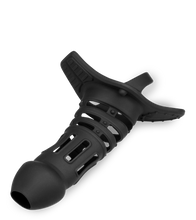 Charger l&#39;image dans la galerie, Cage à penis silicone noire Armure Samouraï