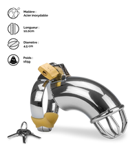 Charger l&#39;image dans la galerie, Cage de chasteté homme Turtleneck