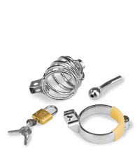 Charger l&#39;image dans la galerie, Cage de chasteté pénis et plug d&#039;urètre Alcatraz