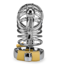 Charger l&#39;image dans la galerie, Cage de chasteté pénis et plug d&#039;urètre Guantanamo