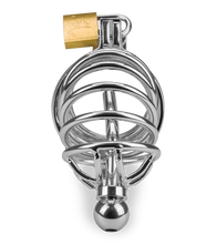 Charger l&#39;image dans la galerie, Cage de chasteté pénis et plug d&#039;urètre Guantanamo