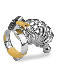 Charger l&#39;image dans la galerie, Cage de chasteté pénis et plug d&#039;urètre Guantanamo