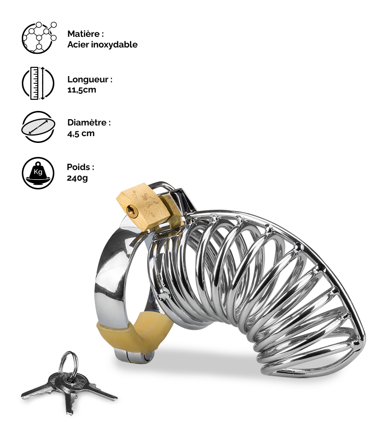 Cage de chasteté pénis Snaily